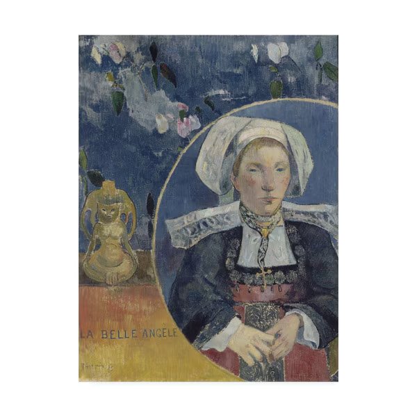 Gauguin 'La Belle Angele' Canvas Art, 35x47, Trademark Fine Art, Mfr#: AA01693-C3547GG